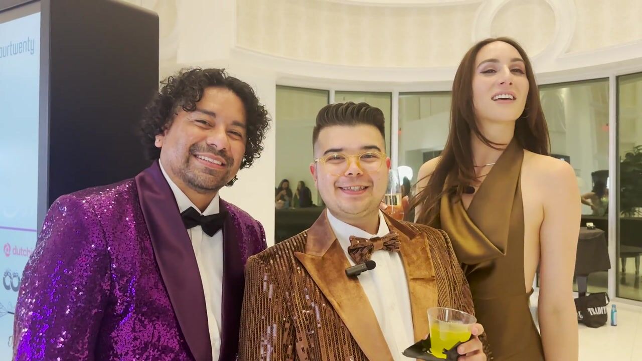Brandon with Curaleaf, Leah with Seed Talent, Creator Angel and Blunt Brunch