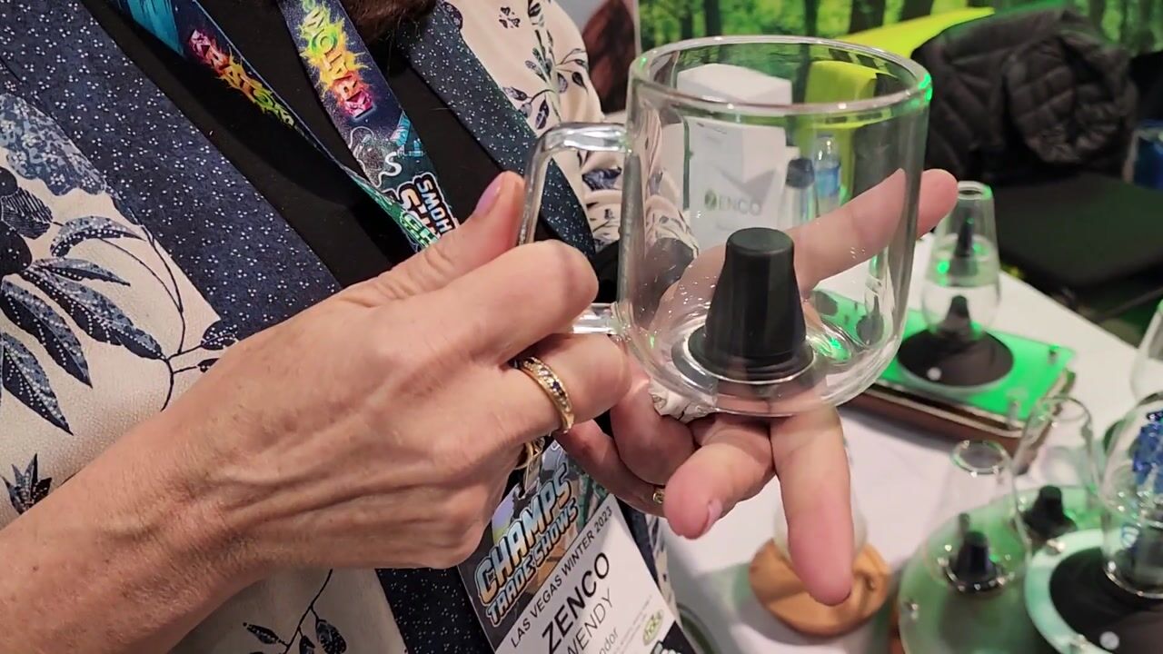 Smoking out of a glass