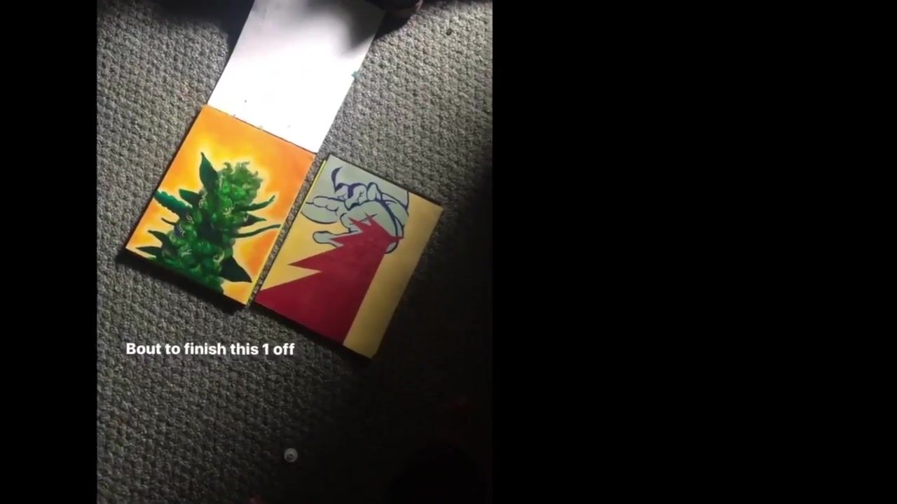 GyasiO Paints Marijuana Art | Feminized Seeds