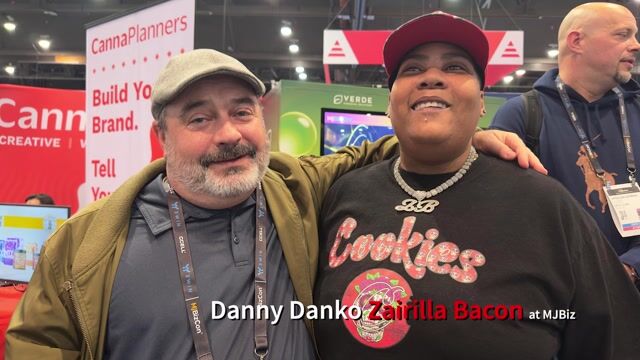 Zairilla Bacon and Danny Danko at MJBizCon