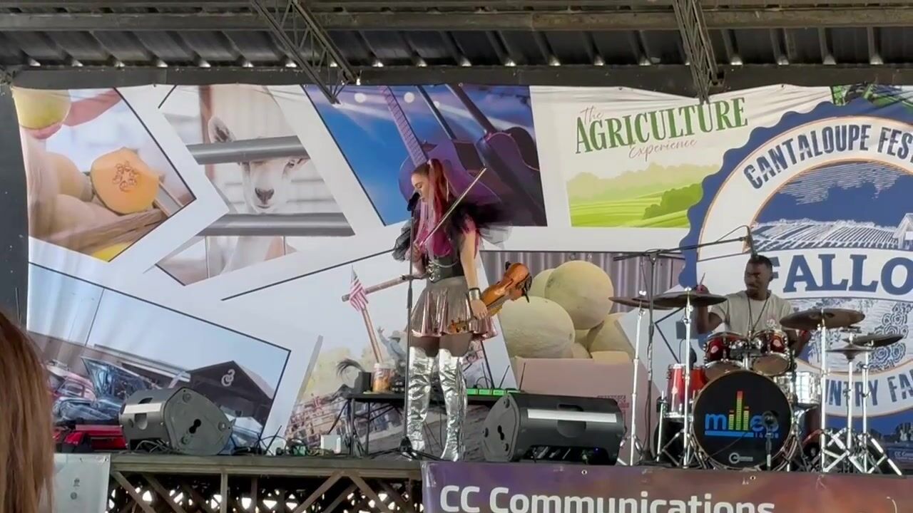Michelle Lambert performs at the Cantaloupe Festival in Fallon Nevada