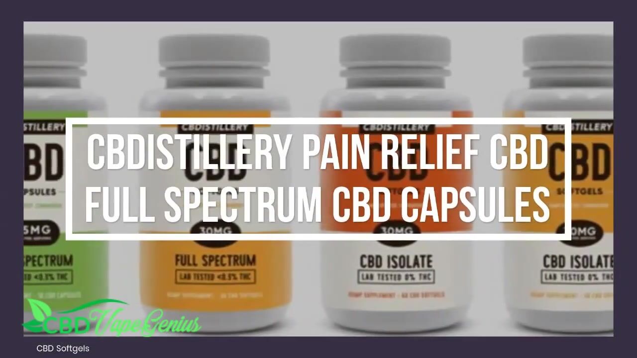 CBDistillery CBD Full Spectrum Soft Gel Capsules - 30mg