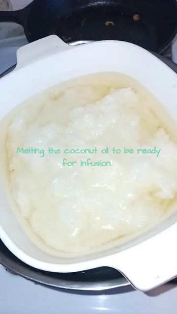 Getting the Coconut Oil Ready for Infusing
