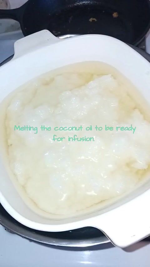Getting the Coconut Oil Ready for Infusing