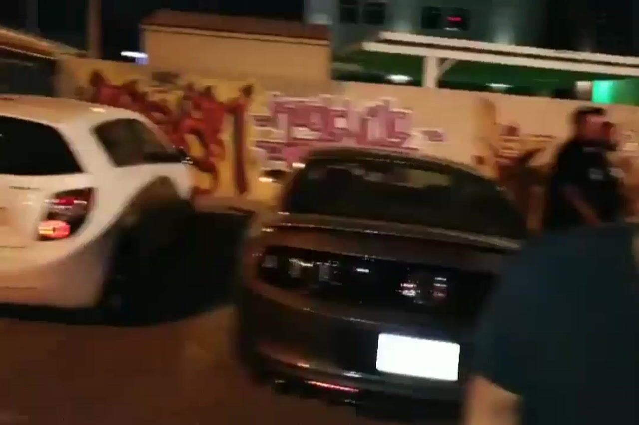 CEO Mark Bradley catches up with Brooksie in the parking lot