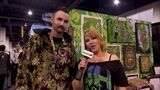 Glass Artist Dave Holmquist gets interviewed at Champs by iV