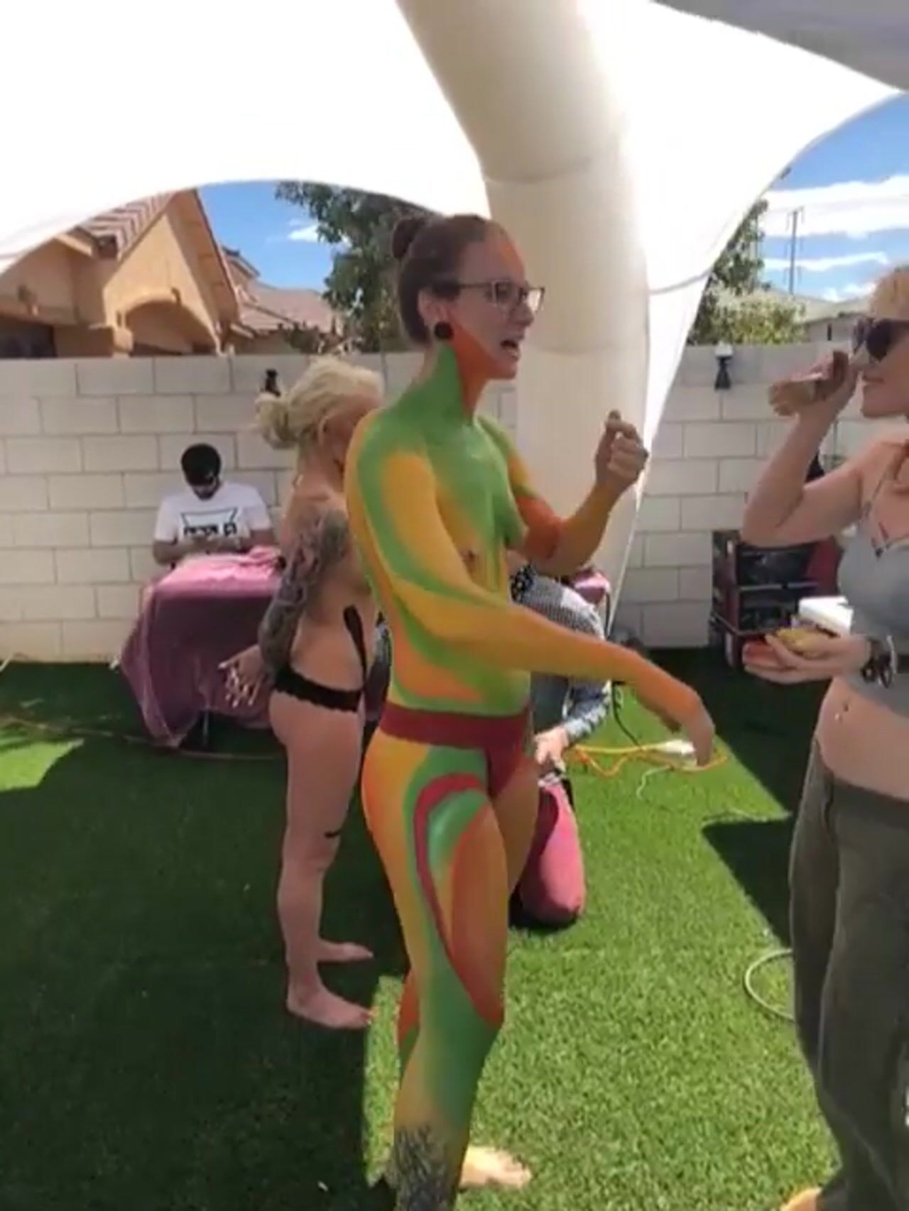 Carole at Meg's Castle for the 420 Party