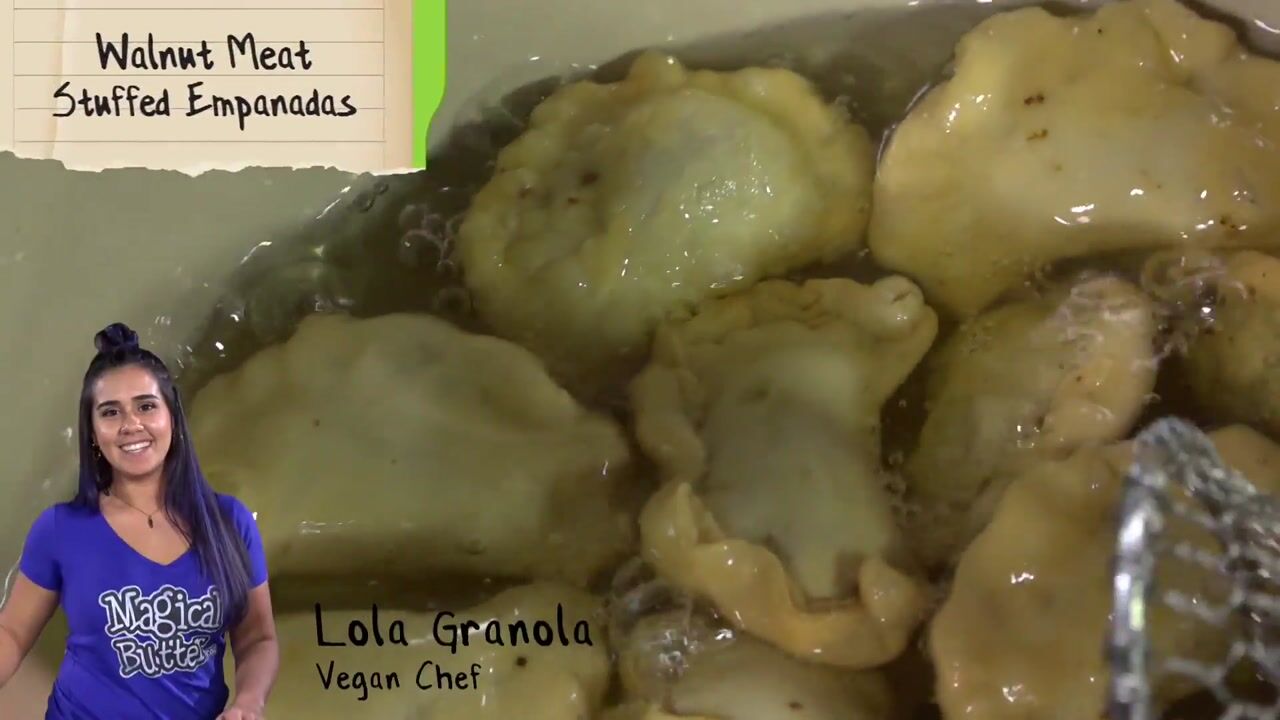 Cannabis Infused Walnut Stuffed Vegan Empanadas with Chimmichurri Sauce
